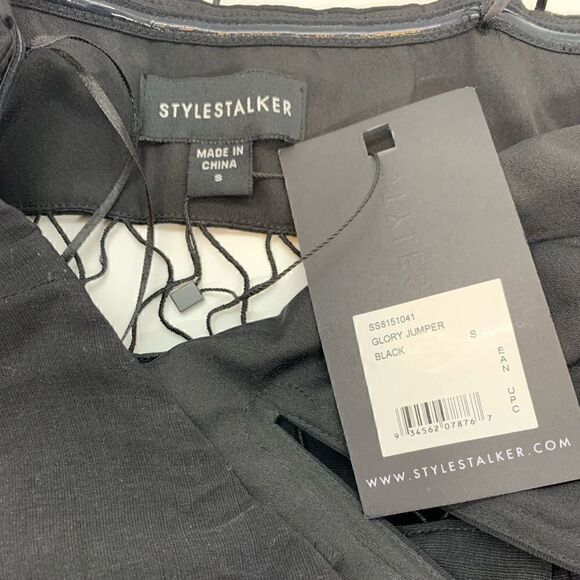 StyleStalker Black Glory Strapless Jumpsuit Size:S - Picture 8 of 9